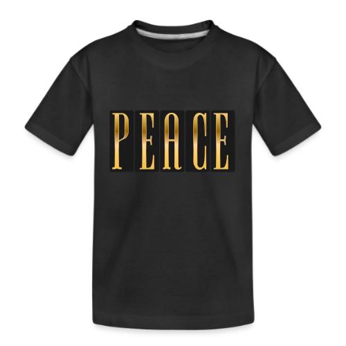 Peace in Gold - Kid's Premium Organic T-Shirt
