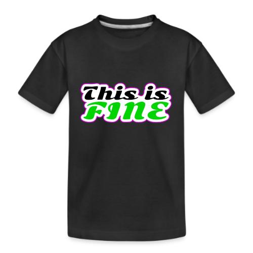 This Is Fine Balance - Kid's Premium Organic T-Shirt