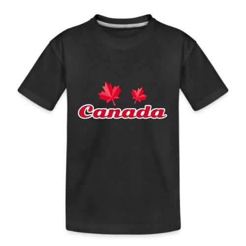 Canada with two maple leaves - Kid's Premium Organic T-Shirt