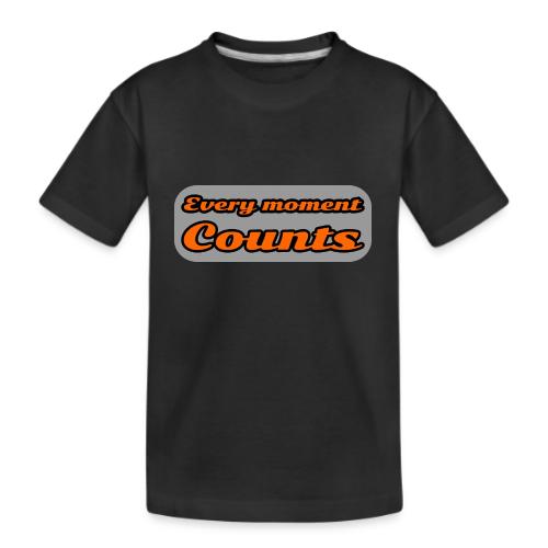 Every moment counts - Kid's Premium Organic T-Shirt