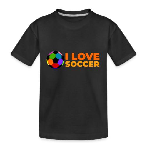 I Love Soccer - Kid's Premium Organic T-Shirt