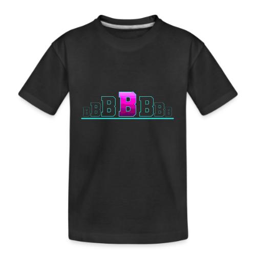 Letter B – Capital Varsity Alphabet Monogram - Kid's Premium Organic T-Shirt