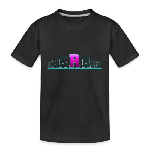 Letter R – Capital Varsity Alphabet Monogram - Kid's Premium Organic T-Shirt