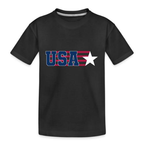 Star Stripe USA - Kid's Premium Organic T-Shirt