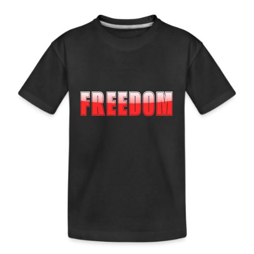 Freedom Typography Design - Kid's Premium Organic T-Shirt