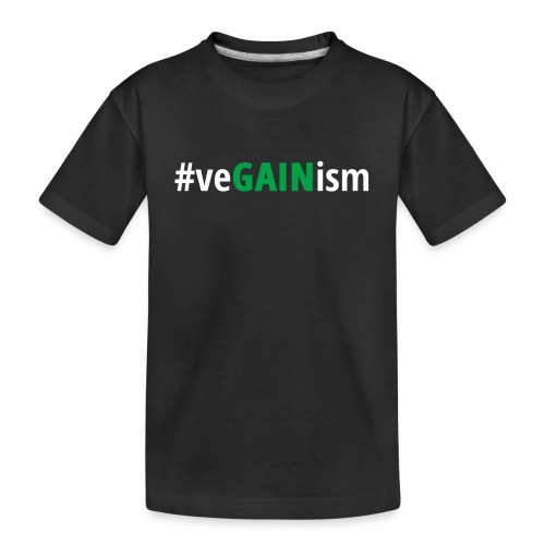 #veGAINism | Vegan Bodybuilding - Kid's Premium Organic T-Shirt