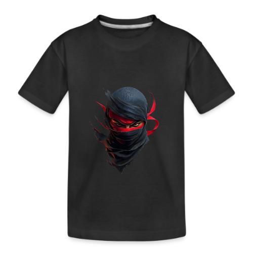 Crimson Stare Ninja - Kid's Premium Organic T-Shirt