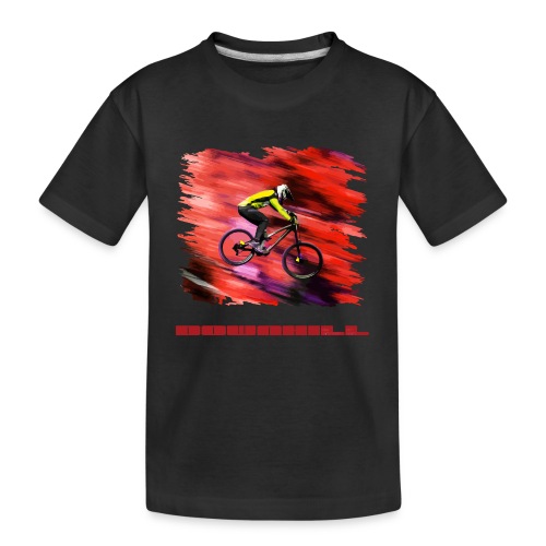 downhill biker - Kid's Premium Organic T-Shirt