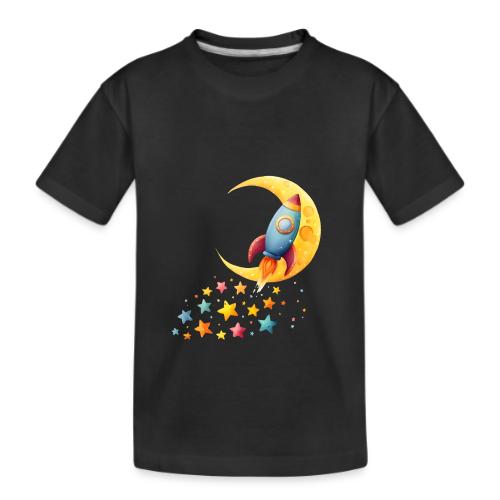 Rocket Trail of Stars - Kid's Premium Organic T-Shirt