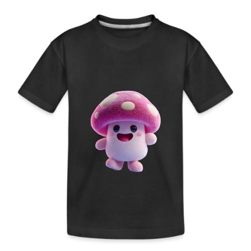 Mushroom: Purple Forest Friend - Kid's Premium Organic T-Shirt