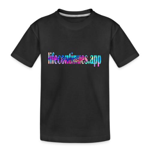 Lifecontinues.app1 - Kid's Premium Organic T-Shirt