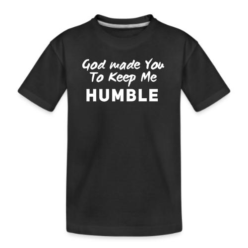 Christian humility (white) - Kid's Premium Organic T-Shirt