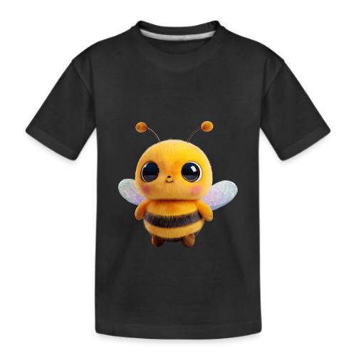 Sweet Cartoon Baby Bee with Innocent Eyes - Kid's Premium Organic T-Shirt