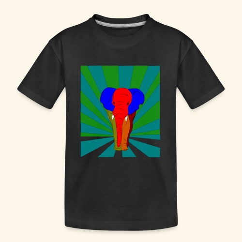 marching elephant colours - Kid's Premium Organic T-Shirt