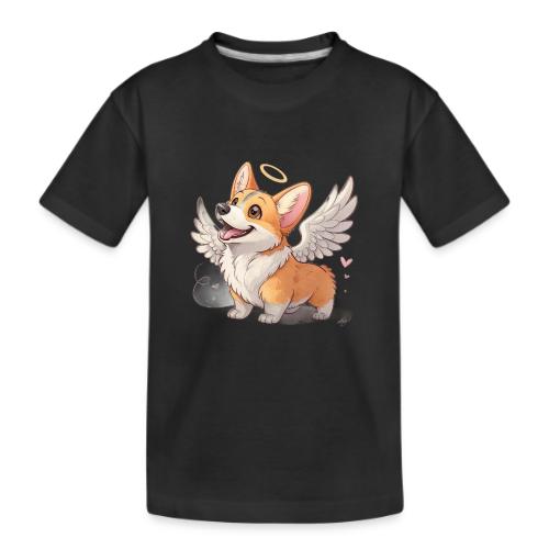 Angel Wings Corgi - Kid's Premium Organic T-Shirt
