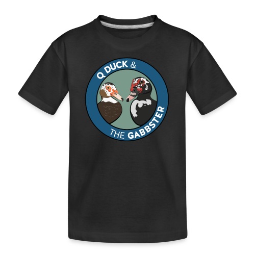 Q Duck & The Gabbster Logo - Kid's Premium Organic T-Shirt