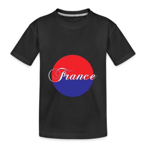 France Tricolore Circle - Kid's Premium Organic T-Shirt
