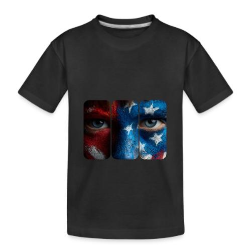 USA: Painted for the Flag - Kid's Premium Organic T-Shirt