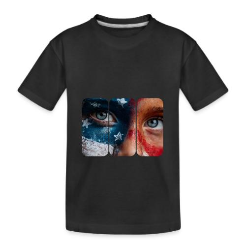 USA: Star-Spangled Glance - Kid's Premium Organic T-Shirt