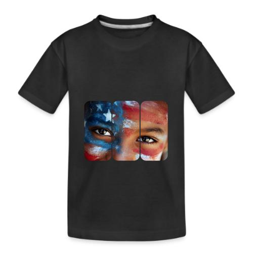 USA: Eyes of the Flag - Kid's Premium Organic T-Shirt