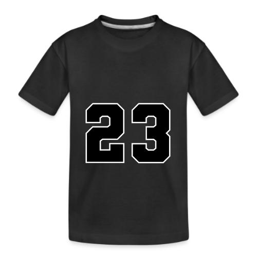 Varsity Number 23 Athletic Style - Kid's Premium Organic T-Shirt