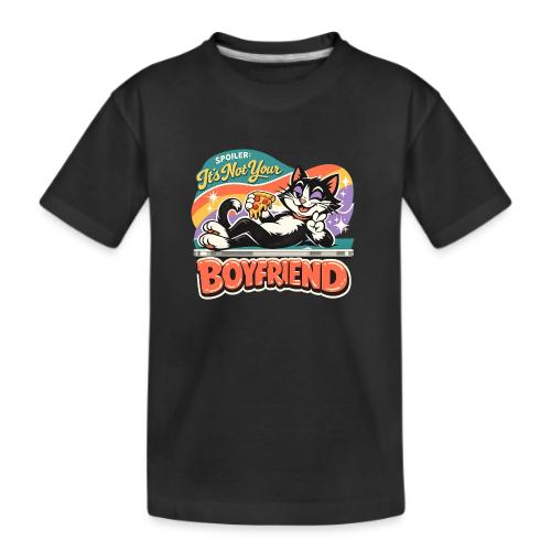 Sassy Cat Pride Pizza Retro Comic - Kid's Premium Organic T-Shirt