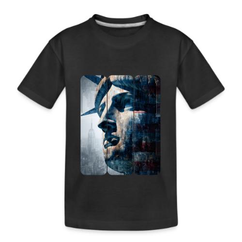 USA: Urban Liberty Triptych - Kid's Premium Organic T-Shirt