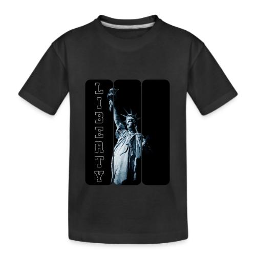 USA: Vertical Liberty - Kid's Premium Organic T-Shirt