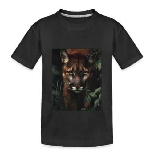 Cougar Jungle Predator Design - Kid's Premium Organic T-Shirt