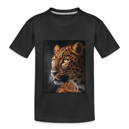 Amur Leopard Face Wildlife Design - Kid's Premium Organic T-Shirt