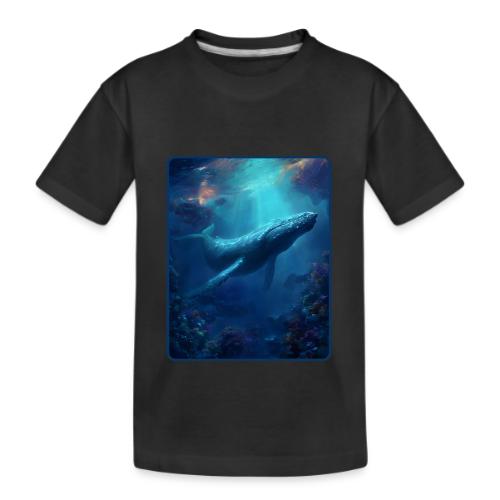 Humpback Whale Ocean Reef Design - Kid's Premium Organic T-Shirt