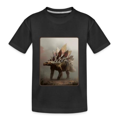 Stegosaurus Misty Forest Design - Kid's Premium Organic T-Shirt
