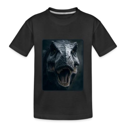 T Rex Cinematic Close-Up Design - Kid's Premium Organic T-Shirt