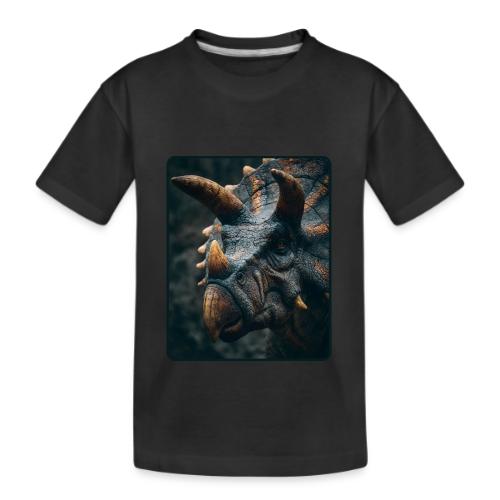 Triceratops Detailed Portrait Design - Kid's Premium Organic T-Shirt