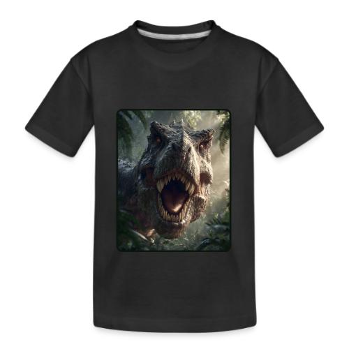 T Rex Jungle Roar Design - Kid's Premium Organic T-Shirt