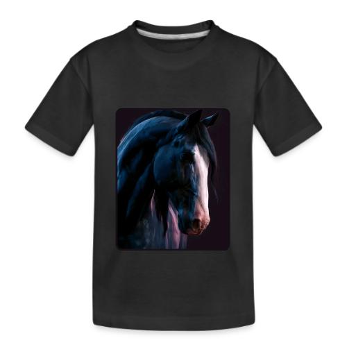 Noble Horse Cinematic Portrait Design - Kid's Premium Organic T-Shirt
