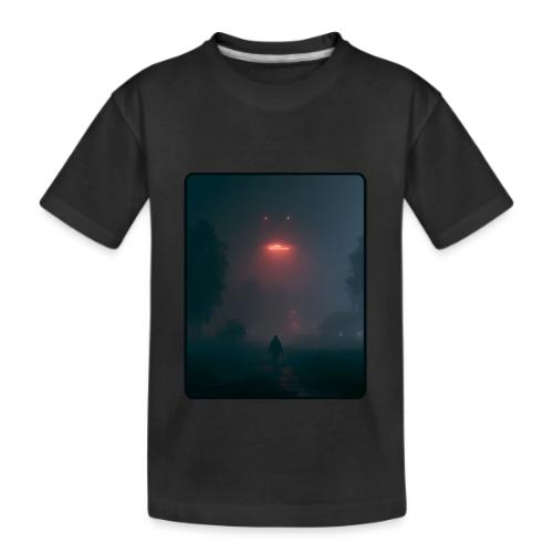 Mysterious UFO Encounter Design - Kid's Premium Organic T-Shirt