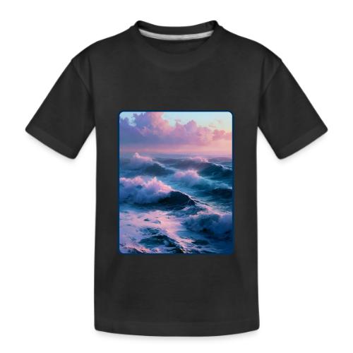 Dreamy Pastel Ocean Sunset Art - Kid's Premium Organic T-Shirt