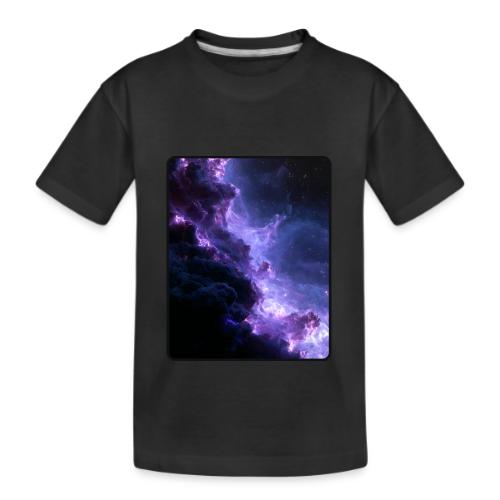 Purple Nebula Space Design - Kid's Premium Organic T-Shirt