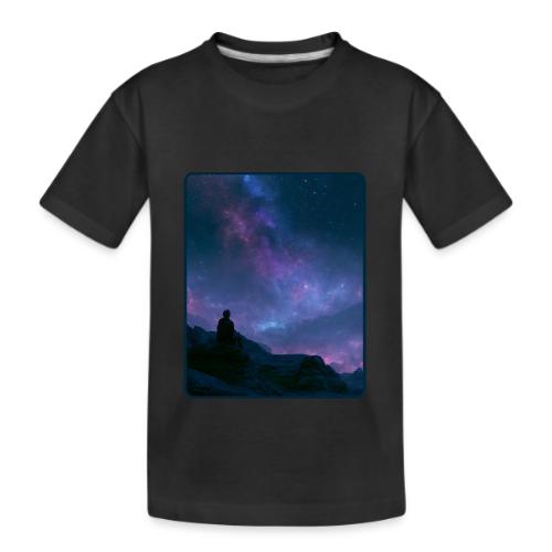 Stargazer Nebula Night Sky Art - Kid's Premium Organic T-Shirt