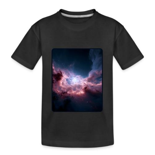 Radiant Cosmic Nebula Artwork - Kid's Premium Organic T-Shirt