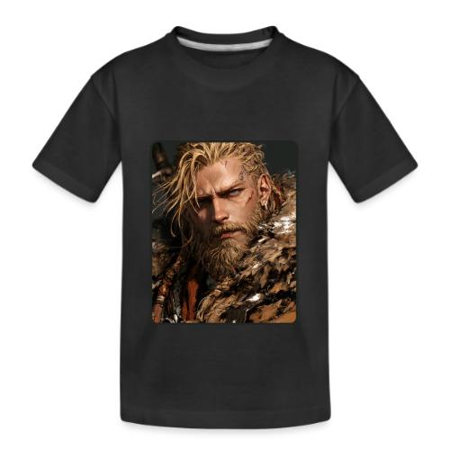 Battle-Scarred Viking Warrior - Kid's Premium Organic T-Shirt