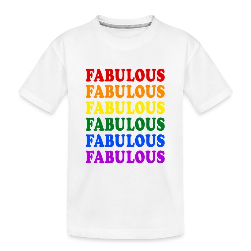 Fabulous Pride Flag - Kid's Premium Organic T-Shirt