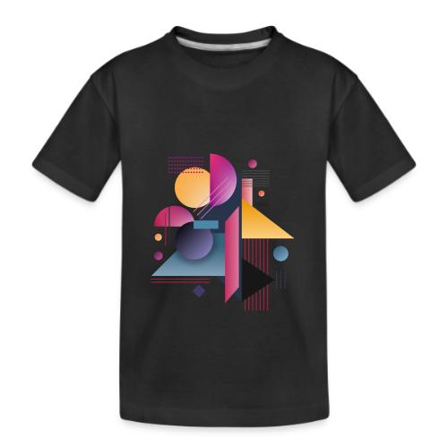 Color Pulse Geometry - Kid's Premium Organic T-Shirt