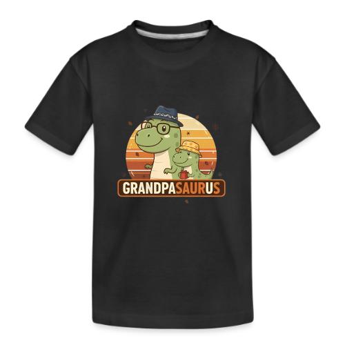 GrandpaSaurus Sunset Duo - Kid's Premium Organic T-Shirt