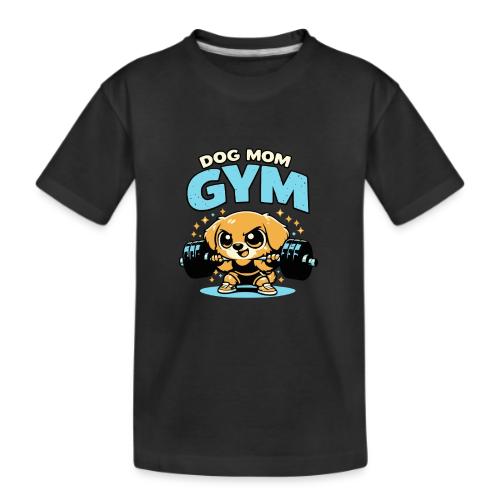 Chibi Dog Gym Workout - Kid's Premium Organic T-Shirt
