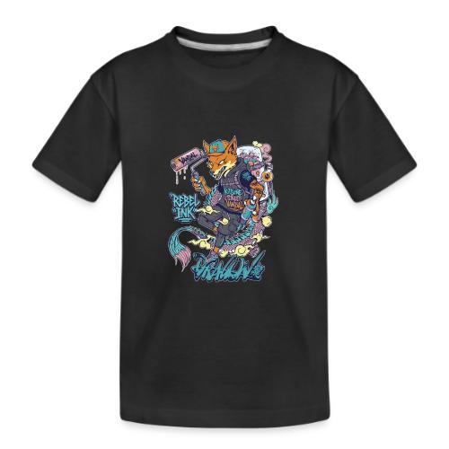 Kitsune Street Rebel - Kid's Premium Organic T-Shirt