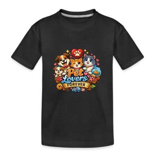 Pet Lover Forever Cute Cats & Dogs - Kid's Premium Organic T-Shirt