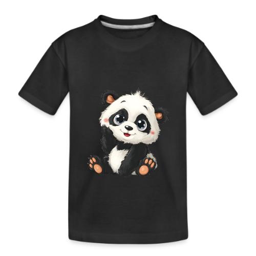 Blushing Baby Panda - Kid's Premium Organic T-Shirt