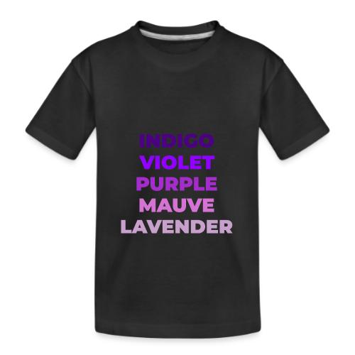 Shades of Purple - Kid's Premium Organic T-Shirt